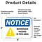 Signmission Microwave Hazard In This Area OSHA Notice Sign, Vinyl Decal, 5in W x 3.5in L, 2PK OS-2PACK-NS-D-35-L-15956 - alternate 2